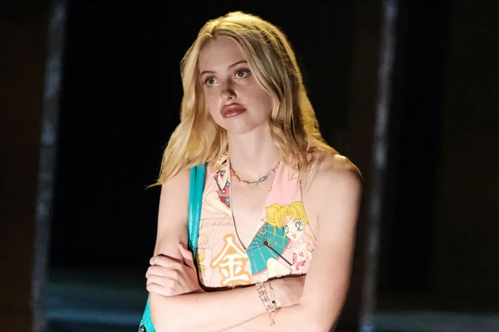 Chloe Cherry plays Faye Valentine in Euphoria (HBO)
