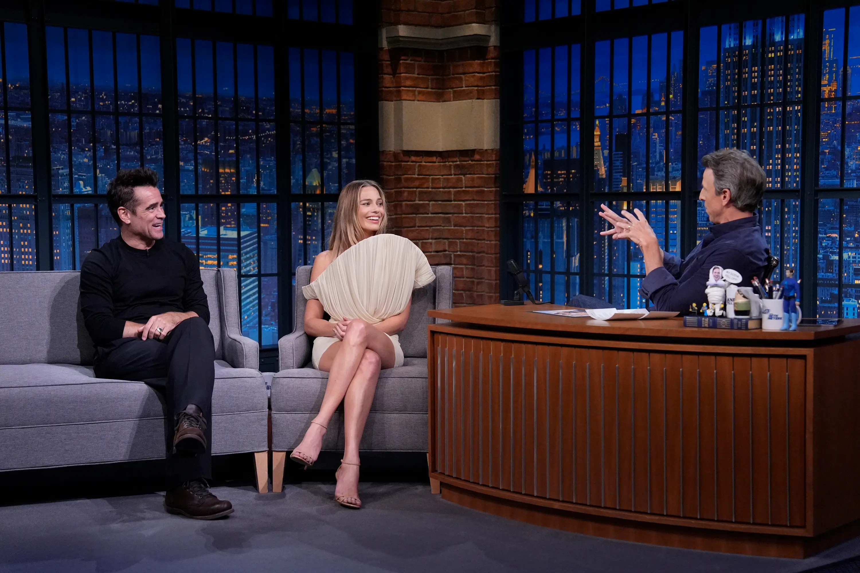 Farrell gushed over Robbie's reputation (Lloyd Bishop/NBC via Getty Images)