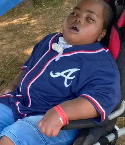 Sincere, who is now eight, after the tragic incident.