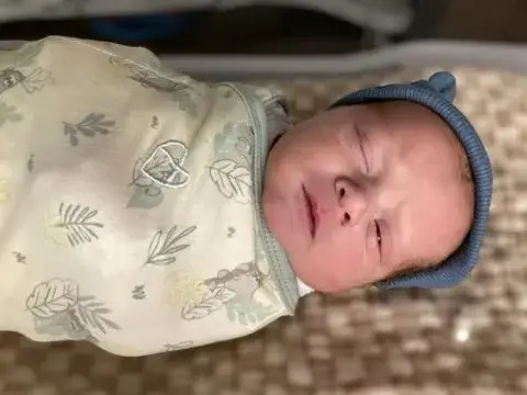 Thaddeus has taken the title of 'world's oldest baby' (Lindsey and Tim Pierce/Rejoice Fertility Clinic)