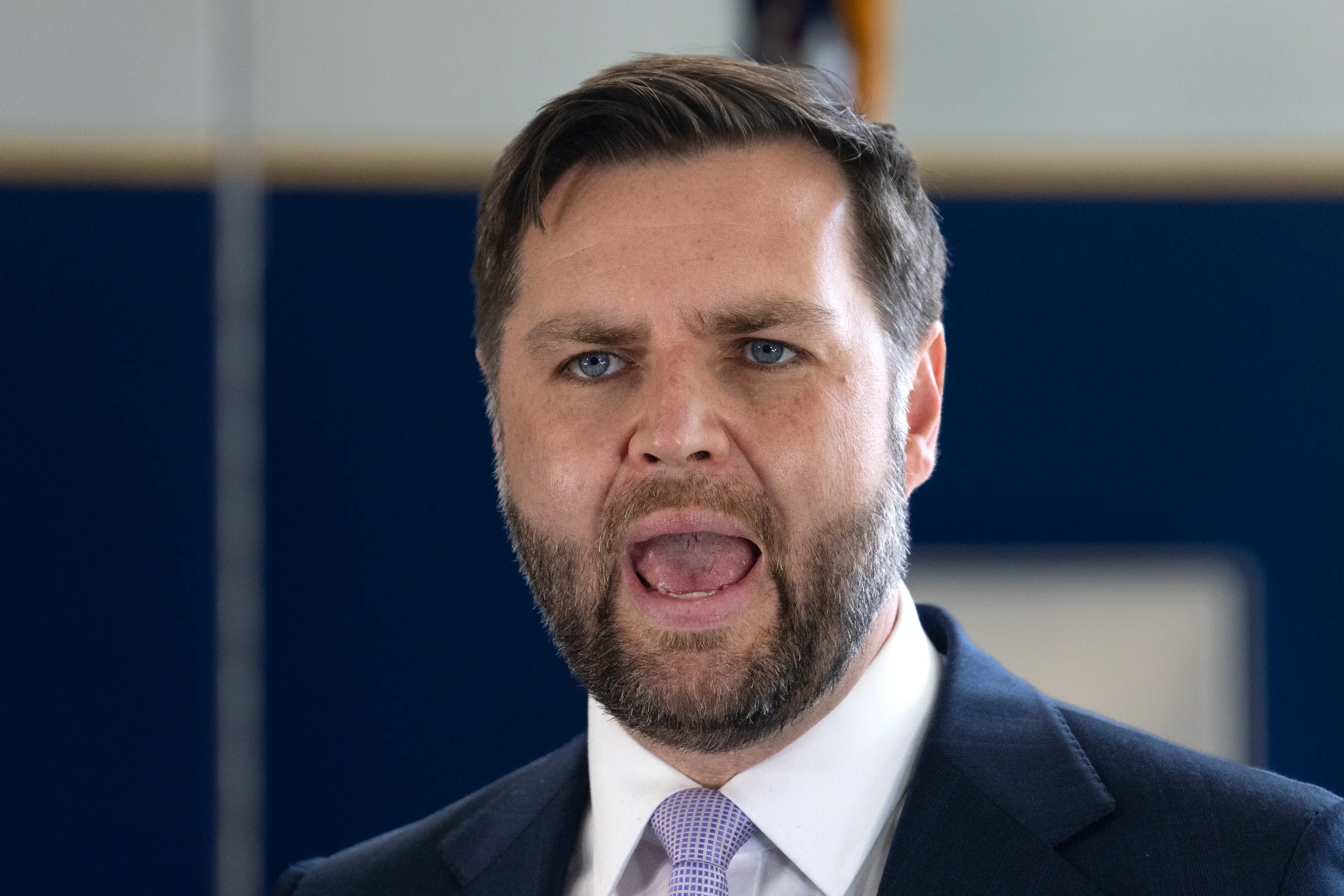 The meme reportedly showed JD Vance with an egg head (Scott Olson/Getty Images)