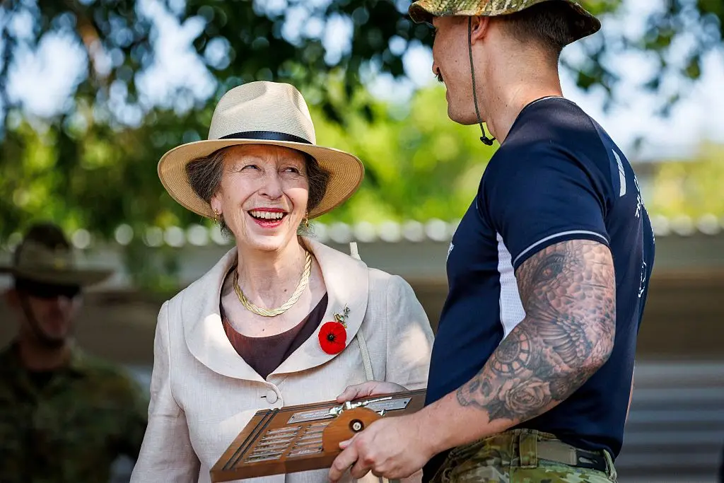 Princess Anne is Down Under to mark the Centenary of the Royal Australian Corps of Signals (PATRICK HAMILTON/Getty Images)