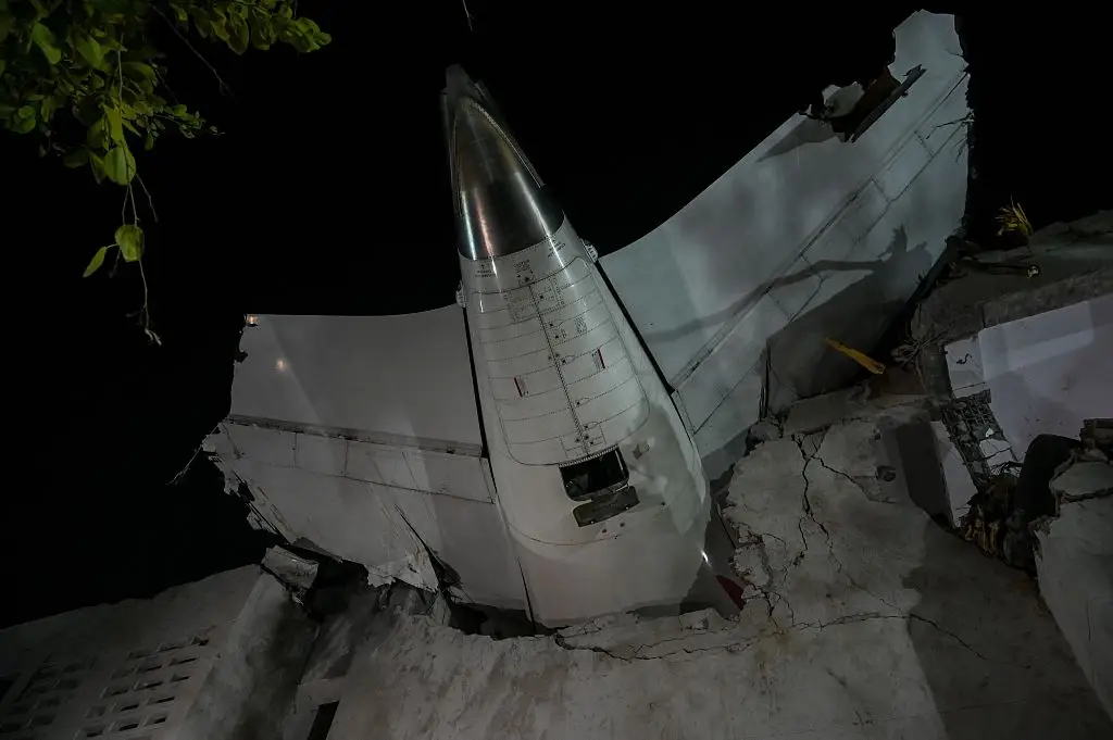 An aviation expert has since revealed why he thinks Vishwash Kumar Ramesh, who was sat in seat 11A, was the only passenger to survive the tragic crash (Hindustan Times / Contributor / Getty Images)