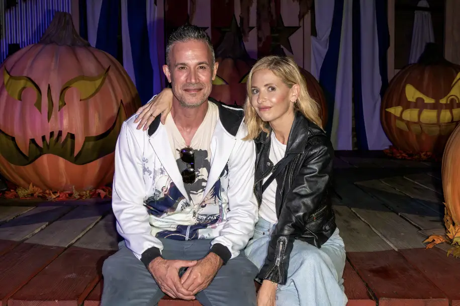 The couple has made it work for 22 years and counting (Jerod Harris/Getty Images for Knott's Scary Farm)