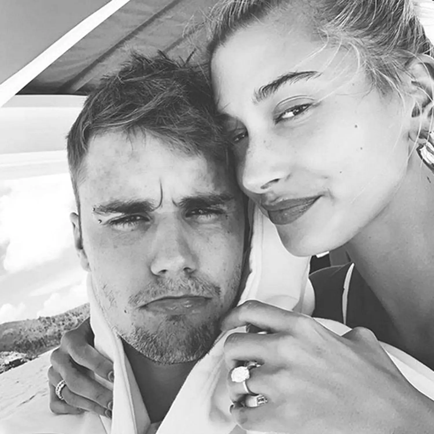 Critics speculated whether there was 'trouble in paradise' between the pair before Hailey shut down rumours (Instagram/@lilbieber)