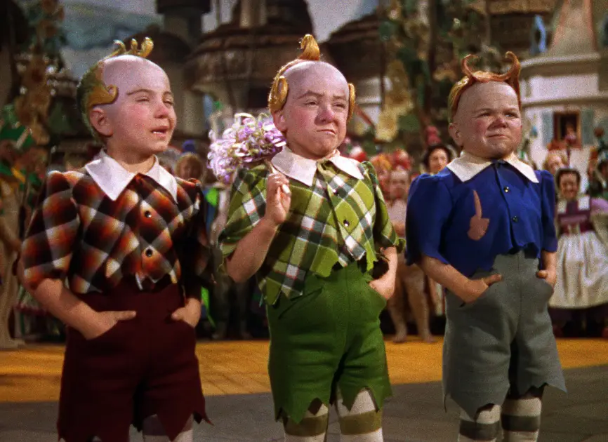The Munchkins in the Wizard of Oz (Warner Bros)