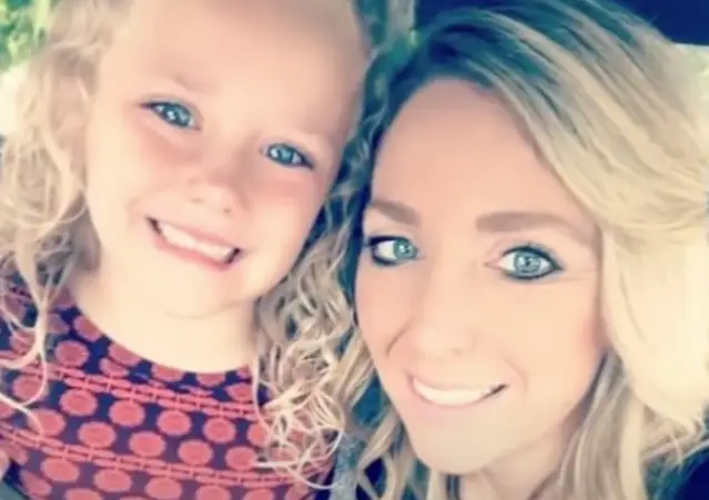 Mother Traci Redford with her 5-year-old daughter, Abcde.