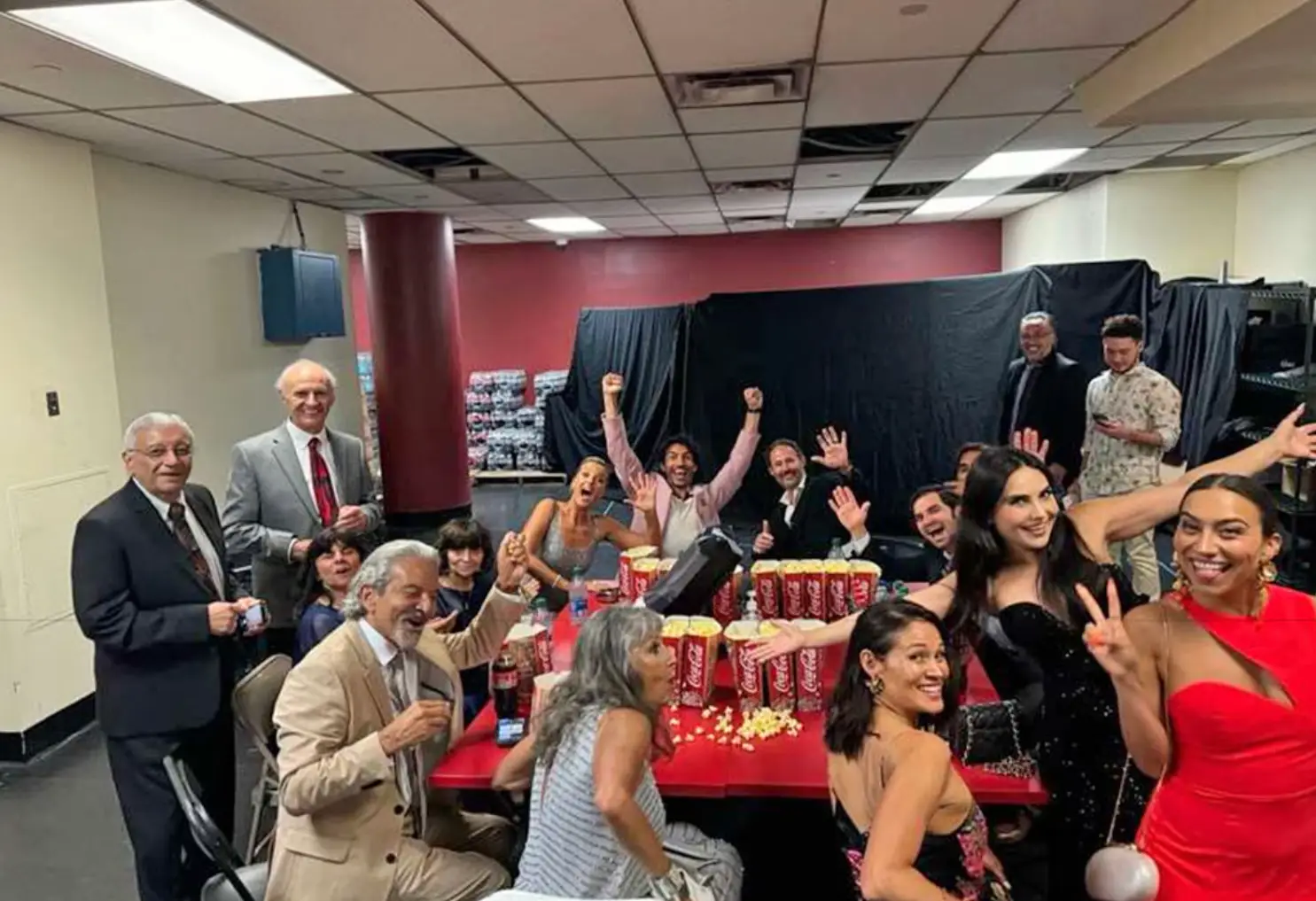 Baldoni has shared images of him 'being held' in a lower-level room during the premiere as part of the countersuit (United States District Court for the Southern District of New York)