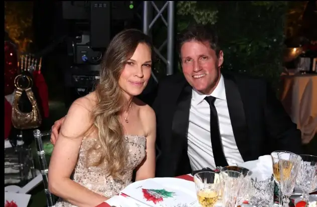 Swank married Schneider in 2018 (Getty)