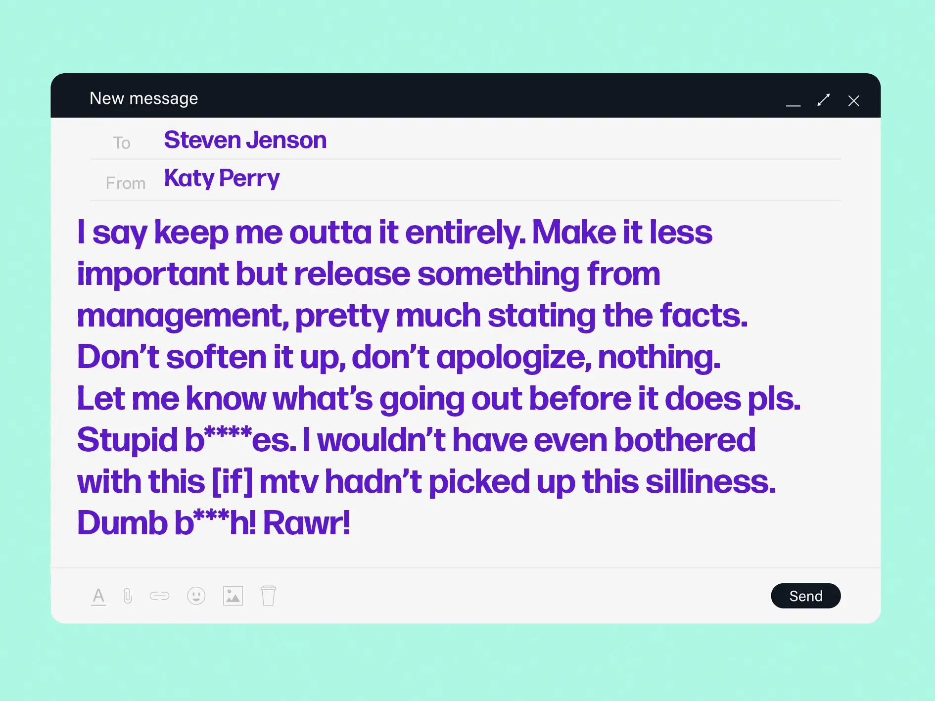 An email from Katy Perry to her manager was read out in court (Getty Stock Image)