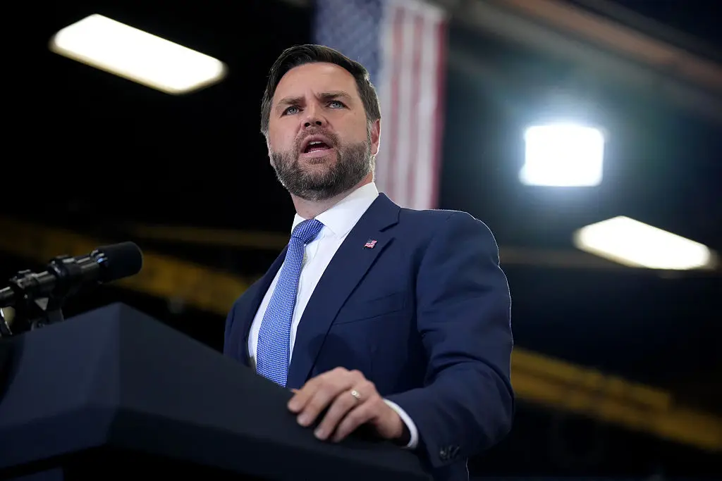 JD Vance didn't help matters by talking about a hypothetical 'terrible tragedy' (Andrew Harnik/Getty Images)