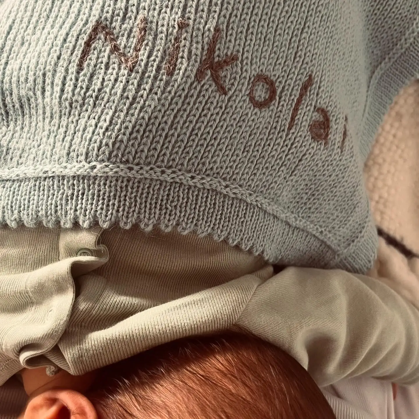 They welcomed a little boy called Nikolai over a month ago, keeping the news quiet to begin with (Instagram/cloclo.vl)