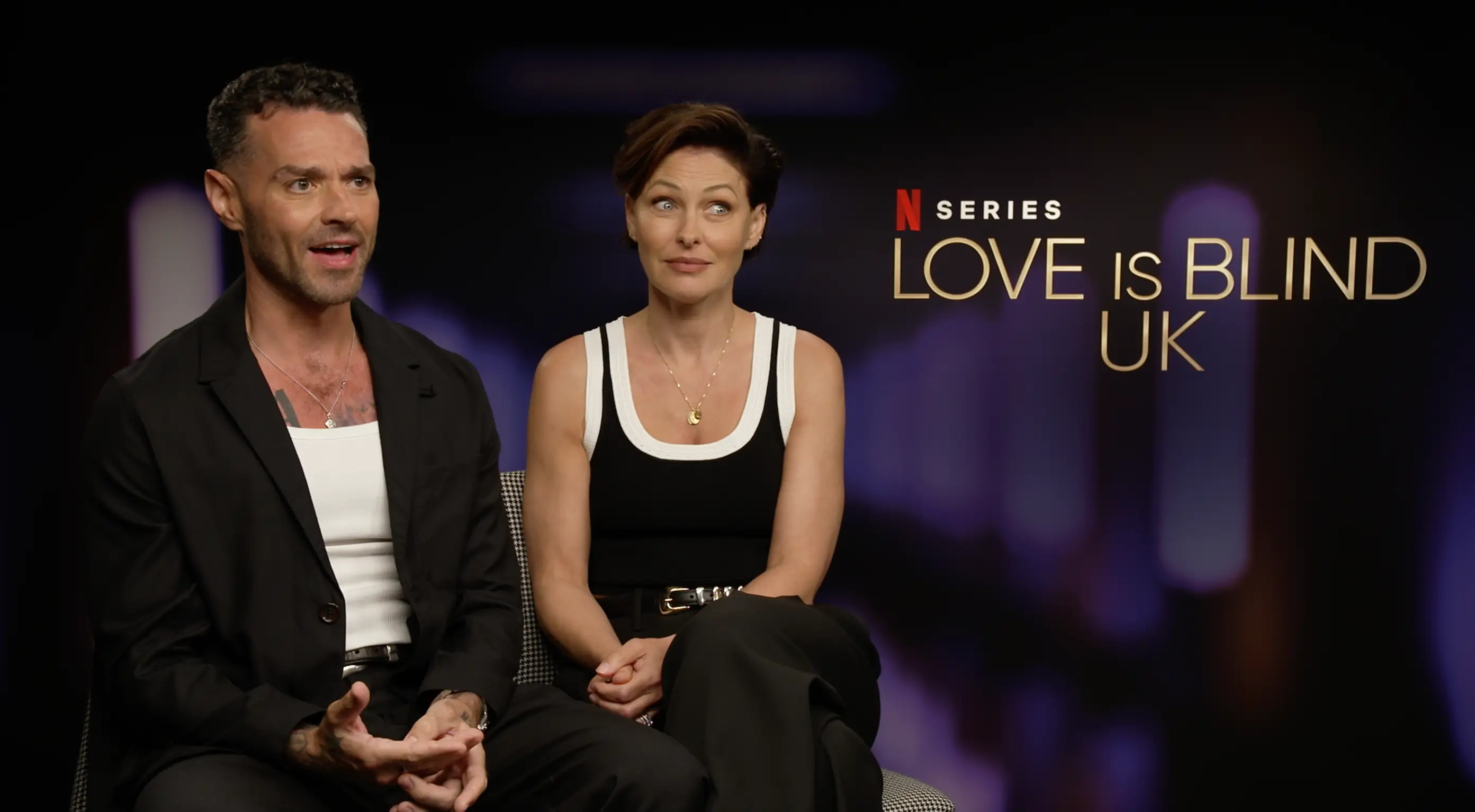 Emma and Matt Willis sat down with Tyla to discuss the upcoming third season of Love Is Blind: UK (BoxAdmin UK residency)