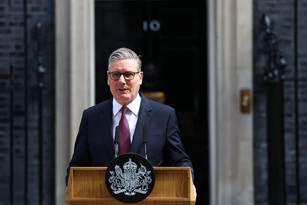 'Ode to Joy' was playing during Starmer's resignation speech (Peter Nicholls / Stringer / Getty Images)
