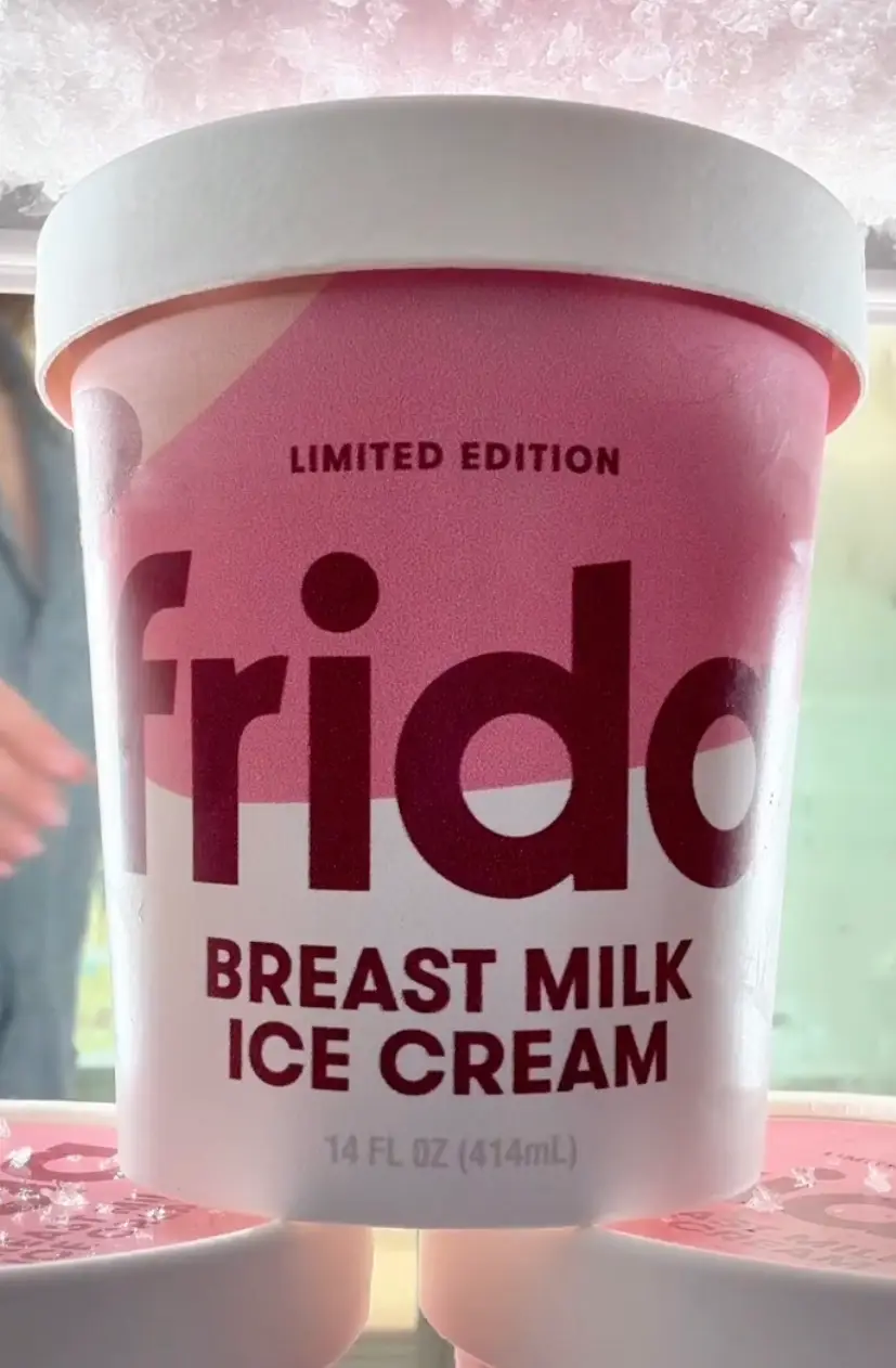The breast milk flavoured ice cream has caused a stir online. (Instagram/@fridamom)