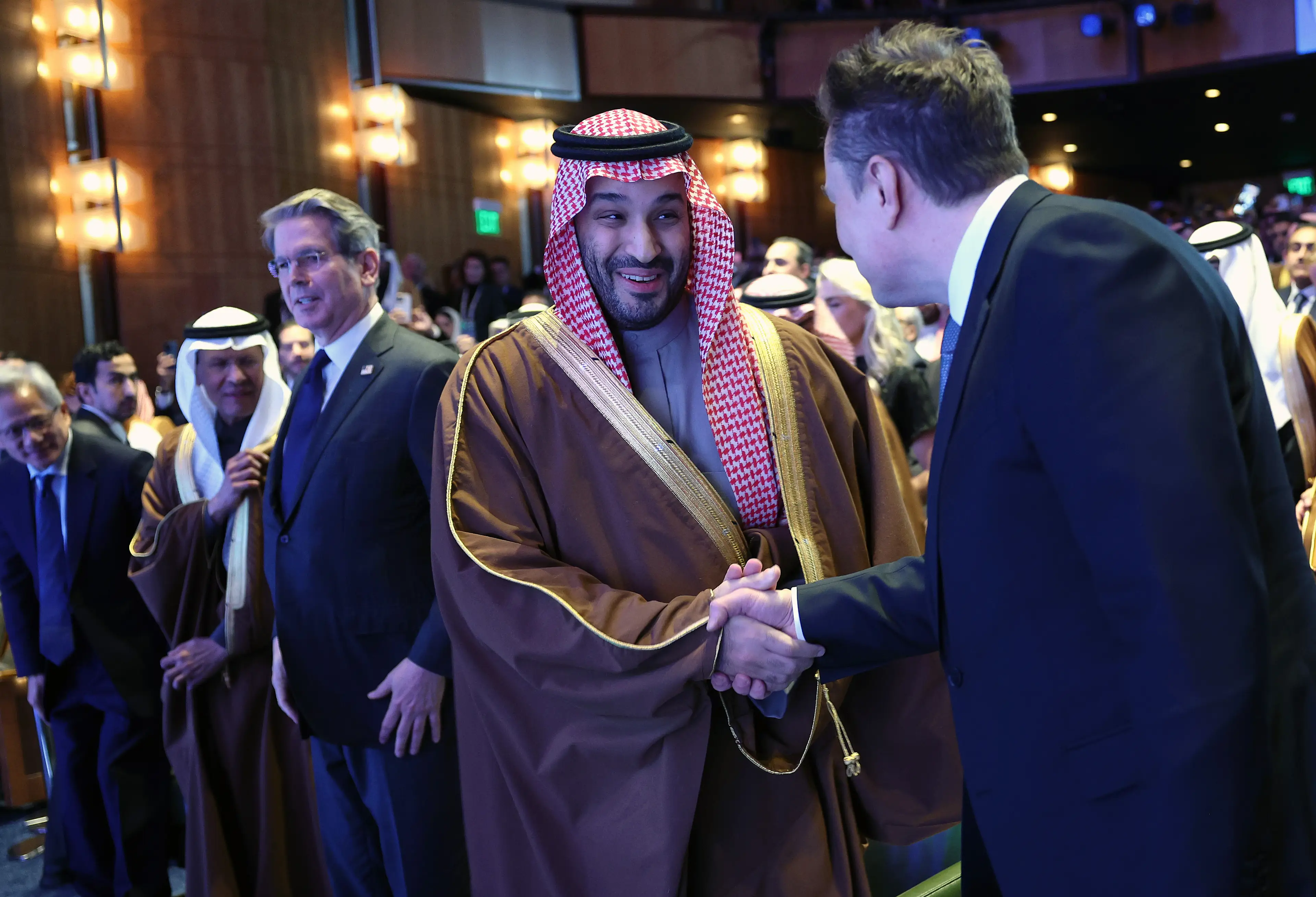 Musk allegedly asked if Saudi Prince Mohammed bin Salman was a 'terrorist' (Win McNamee/Getty Images)