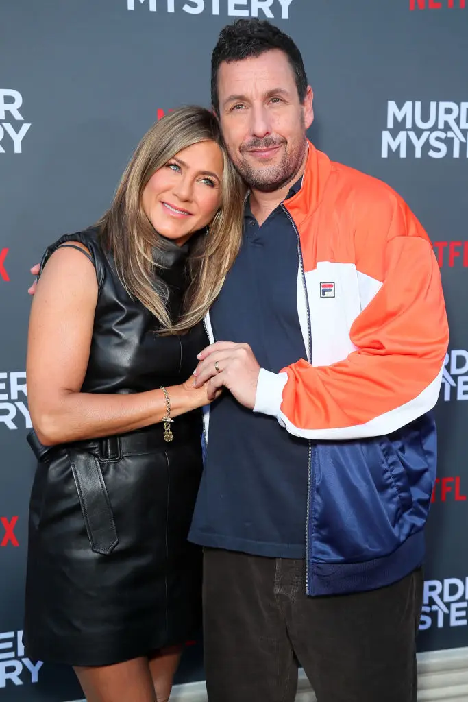 Jennifer Aniston and Adam Sandler starred in Murder Mystery 2. (Leon Bennett/Getty Images)