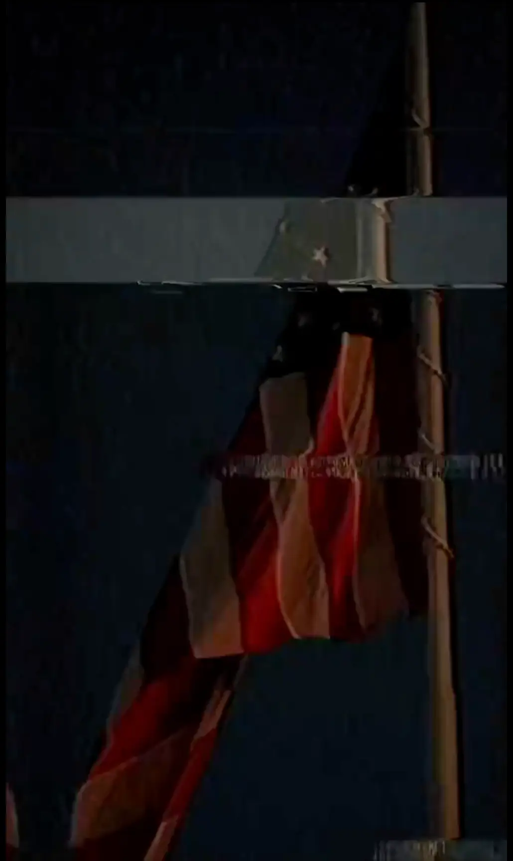 The second video contained a sepia US flag (X)