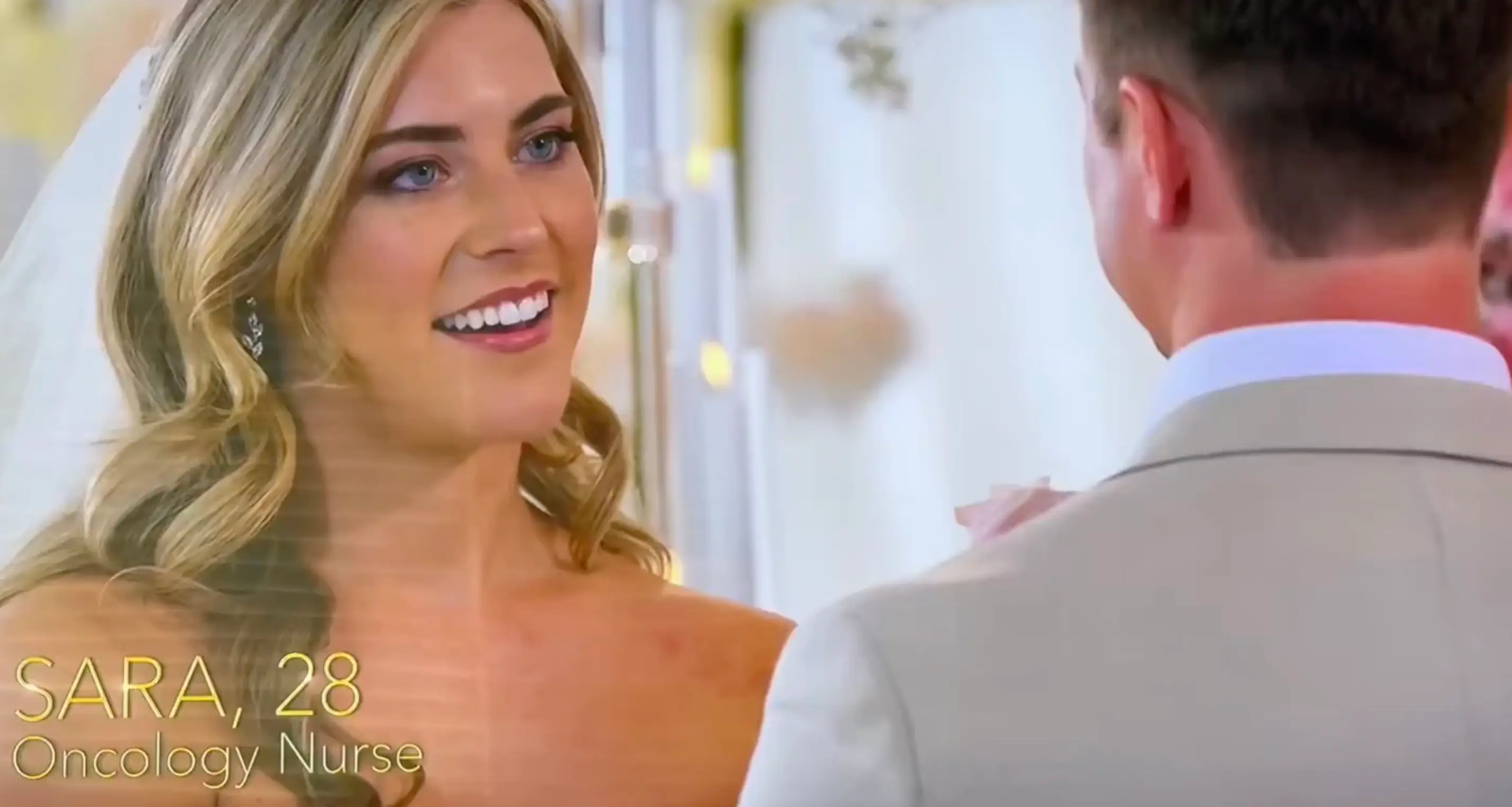 Sara let her groom Ben down at the altar due to their differing political opinions (Netflix)