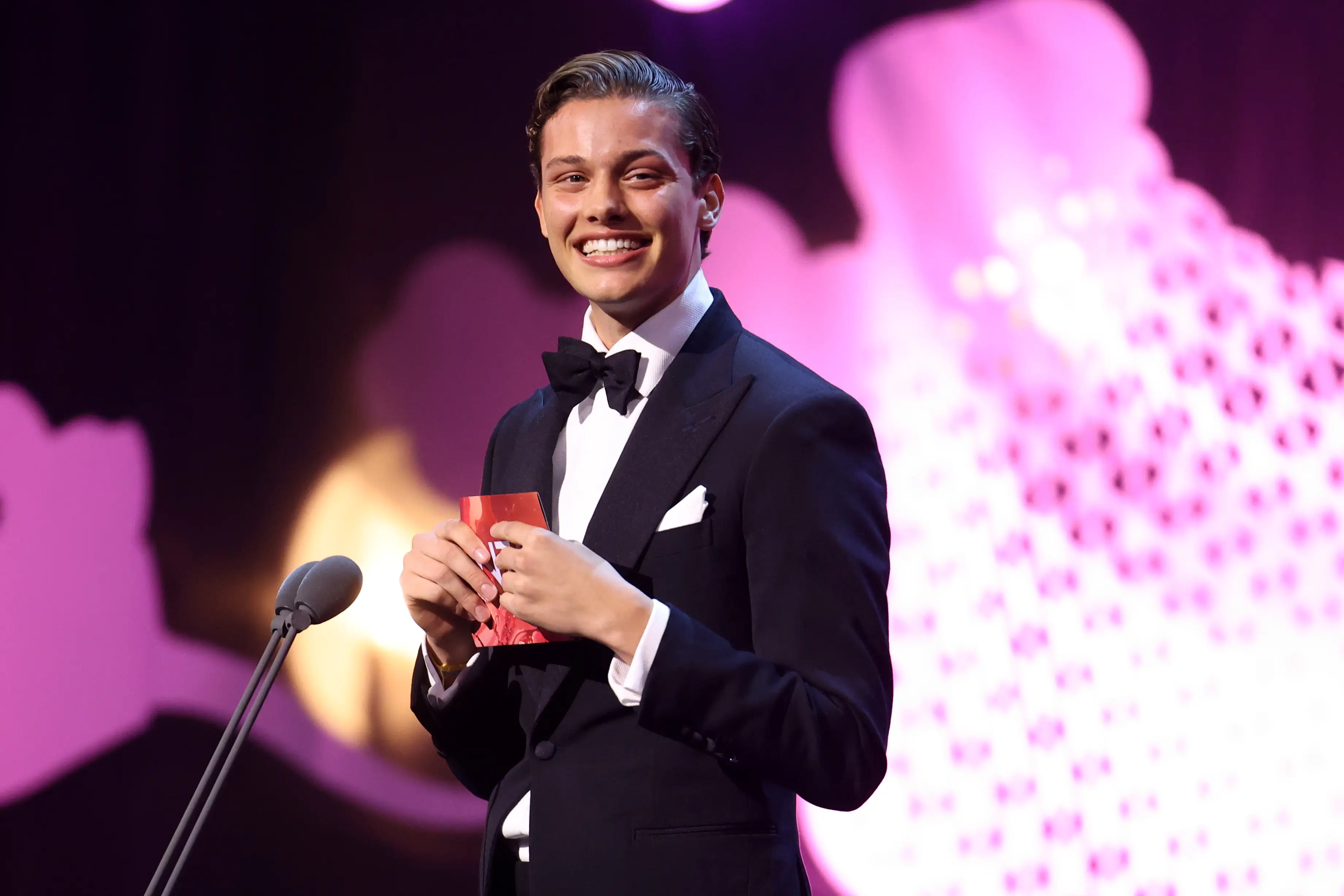 The ITV presenter later revealed her daughter 'interrupted' Bobby Brazier while he was queuing for the loo (Lia Toby/Getty Images for the NTA's)