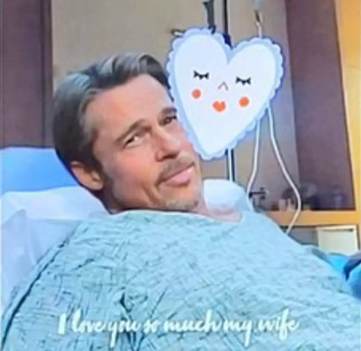 The scammer would use AI to generate photos of 'Brad Pitt' in hospital (TF1)