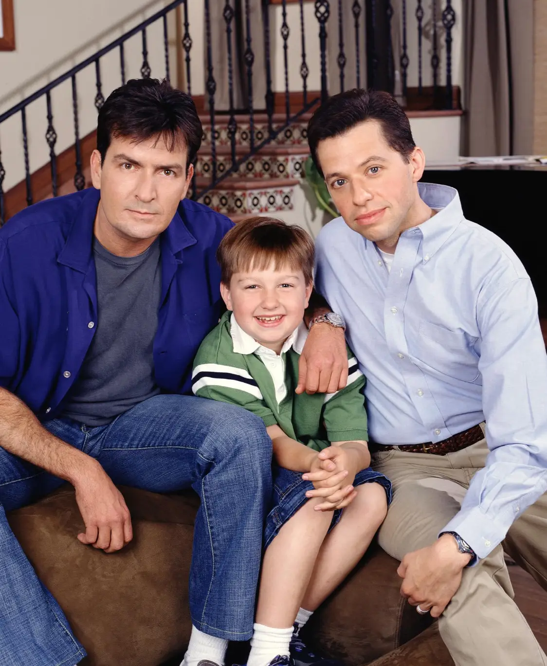 Two and a Half Men originally starred Charlie Sheen, Jon Cryer and Angus T. Jones (Warner Bros.)