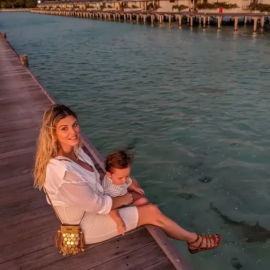 Ashley James gave birth to little Alfie in January 2021.