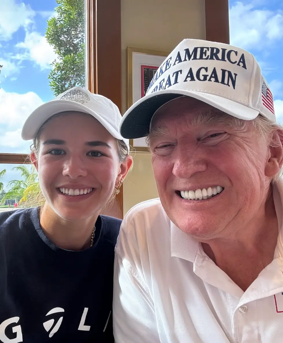 Kai and her grandfather Donald Trump (Instagram/@kaitrumpgolfer)