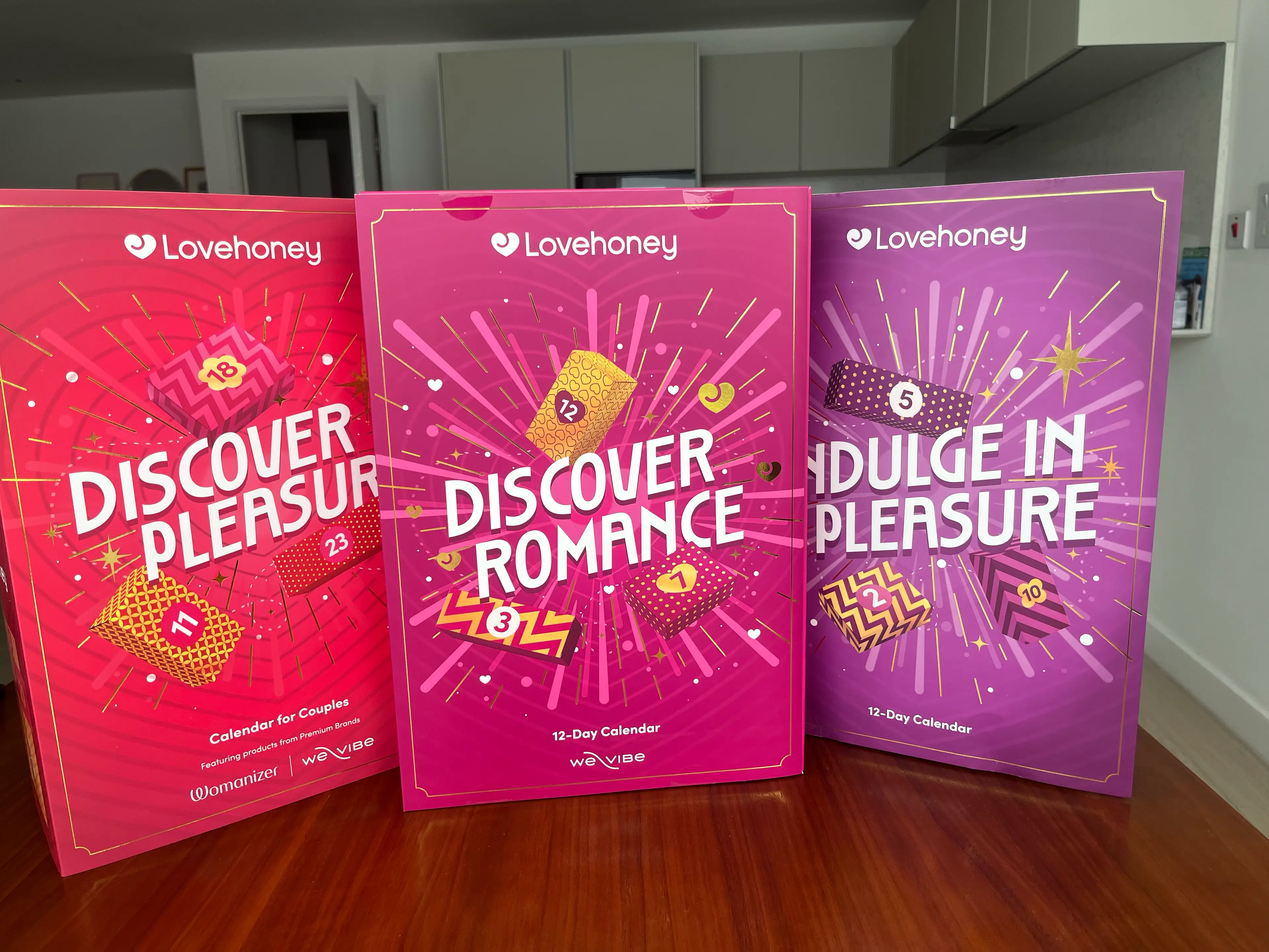 Just some of the Lovehoney calendars I graciously reviewed, just for you (Tyla)