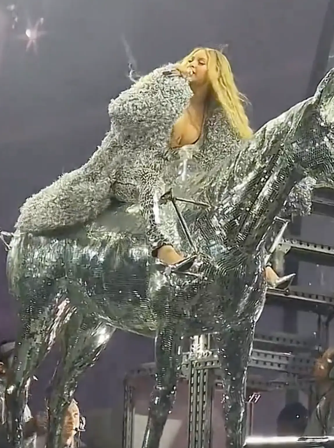 The prop blunder has gone viral online.