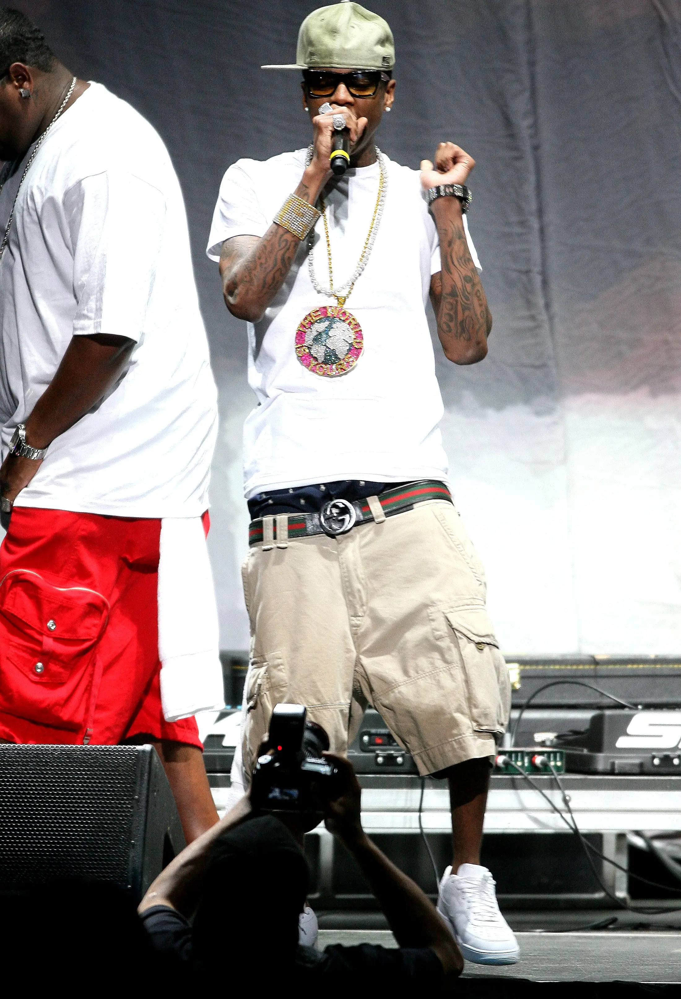 Celebrities like Soulja Boy often sport the 'sagging pants' style, which first became popular in the United States (John Parra/WireImage)