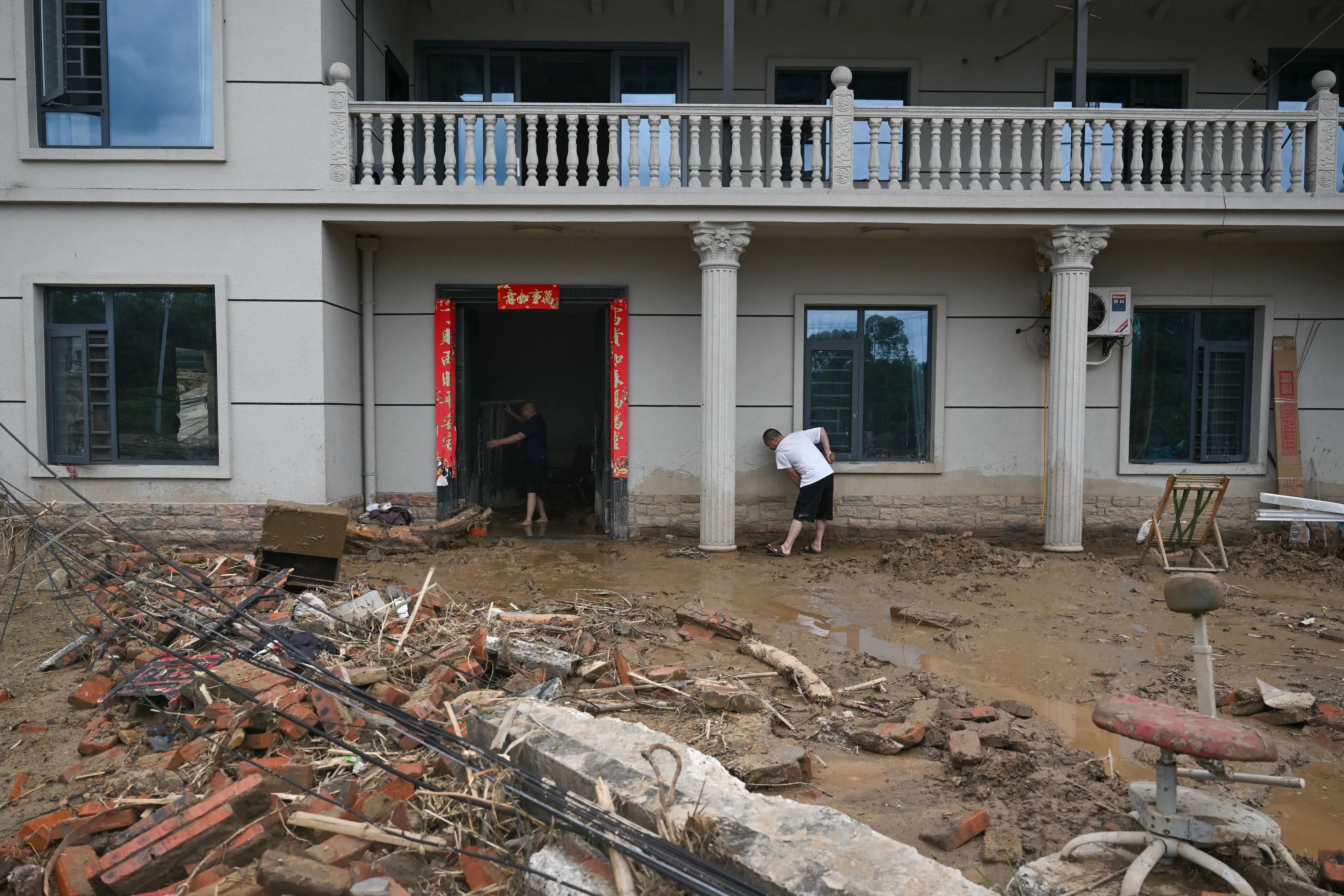 A heavy rainstorm hit the Yongchuan District in China this week (He Penglei/China News Service/VCG via Getty Images)