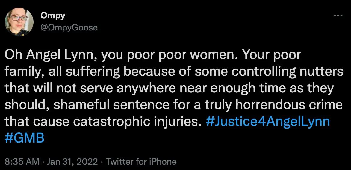 The sentence was described as 'shameful' (