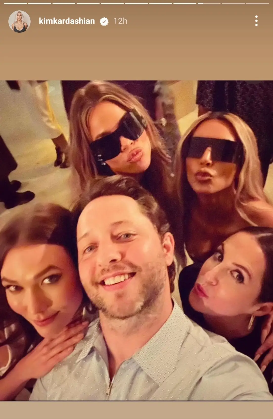 Swifties are convinced Kim's post was a response to the alleged 'diss track'. (Instagram/@kimkardashian)