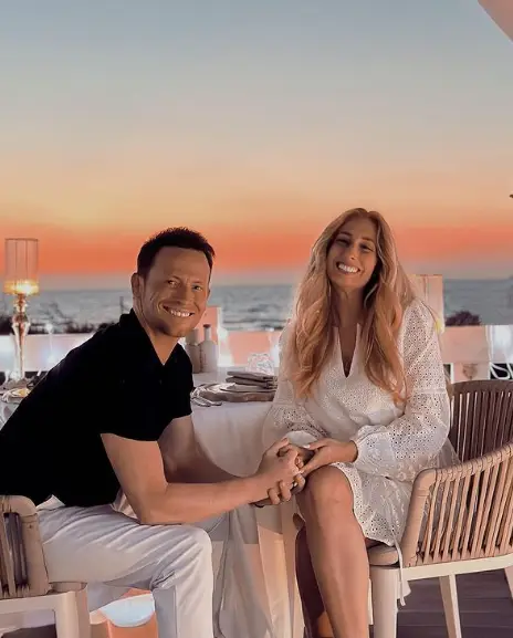 The pair welcomed a daughter since filming in September.