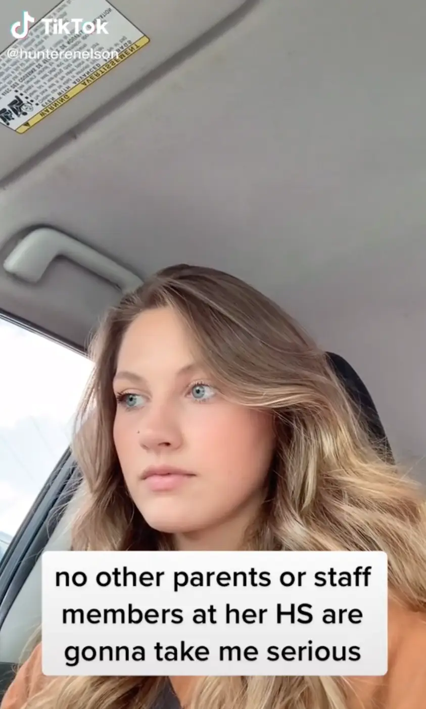 Hunter shared her parenting story on TikTok.