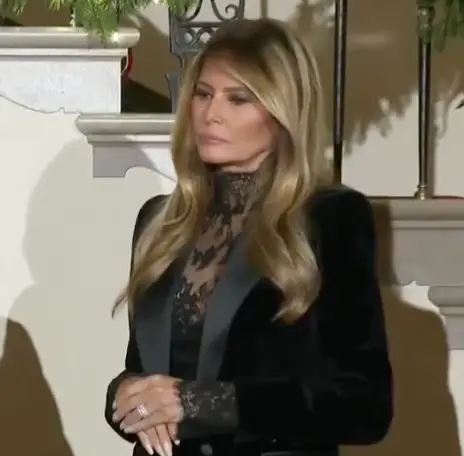 A body language expert has since analysed the First Lady's 'poker face' (The White House)