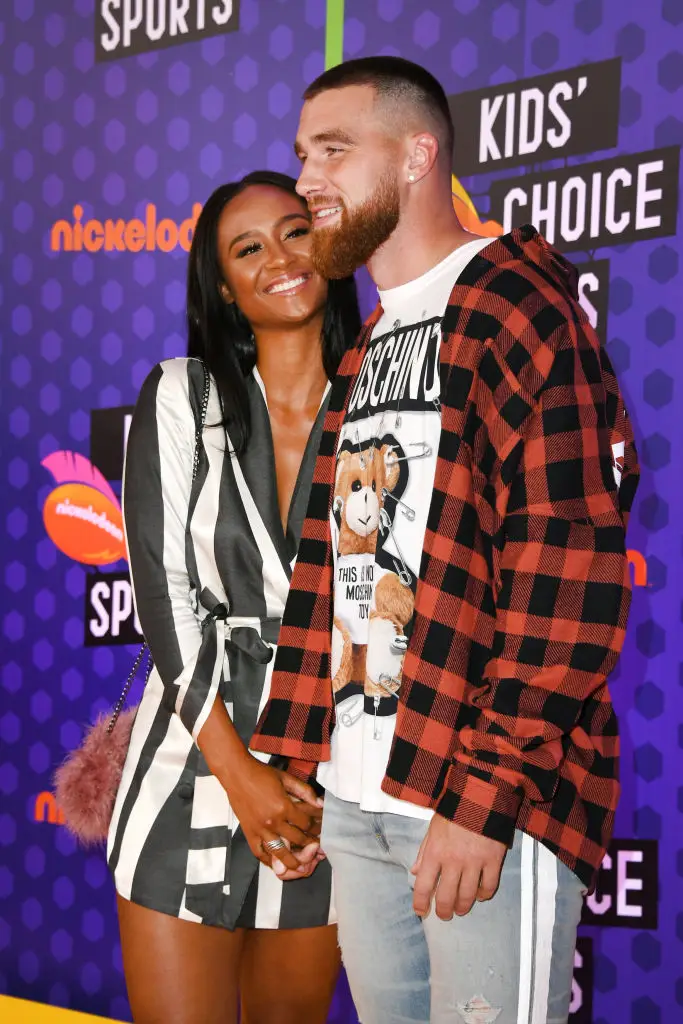 Kayla Nicole and Travis Kelce had an on-and-off relationship for five years (Jon Kopaloff/Getty Images)