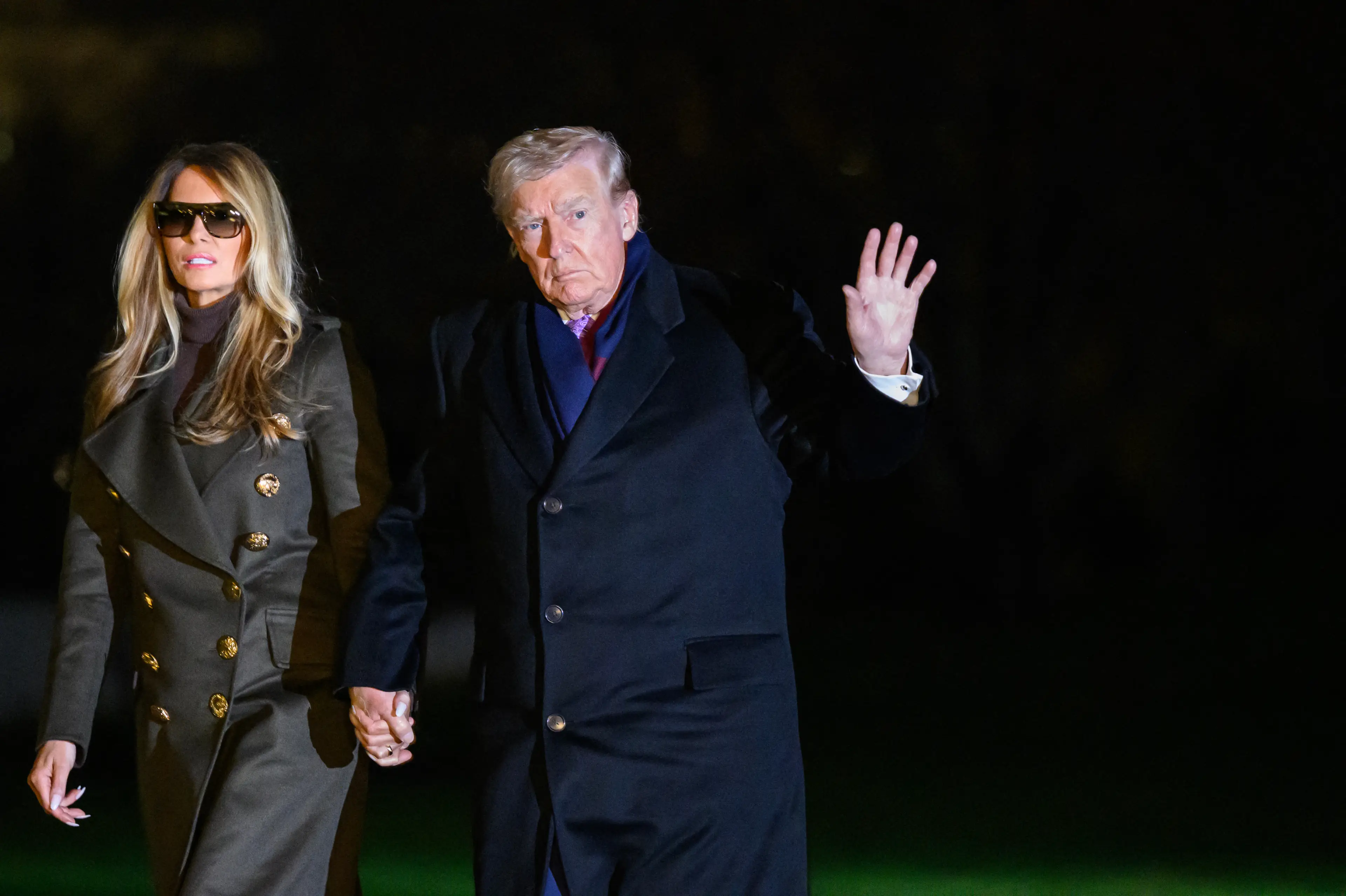 The US President and First Lady returned to Washington DC yesterday evening following a trip to Florida (Mandel NGAN / AFP via Getty Images)