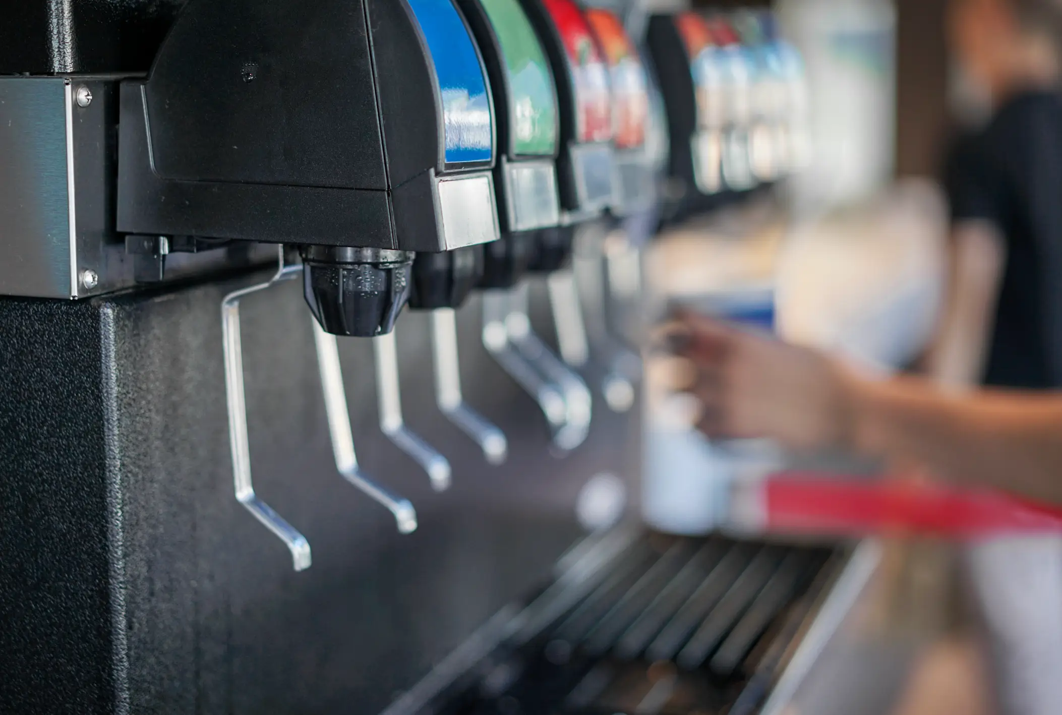 A 2023 study found 40 percent of water samples from fast food drinks dispensers had coliforms present (EyeEm Mobile GmbH/Getty Images)