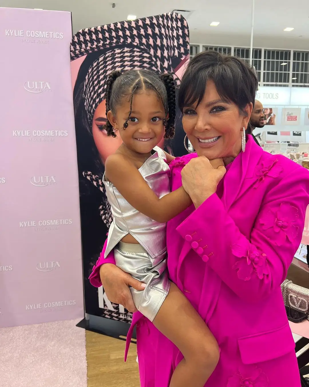 Kris Jenner with granddaughter Stormi.