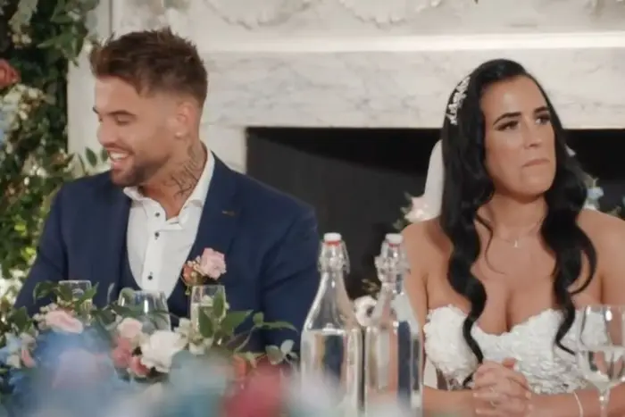 Nathan and Lacey got married in an episode of MAFS UK (Channel 4)