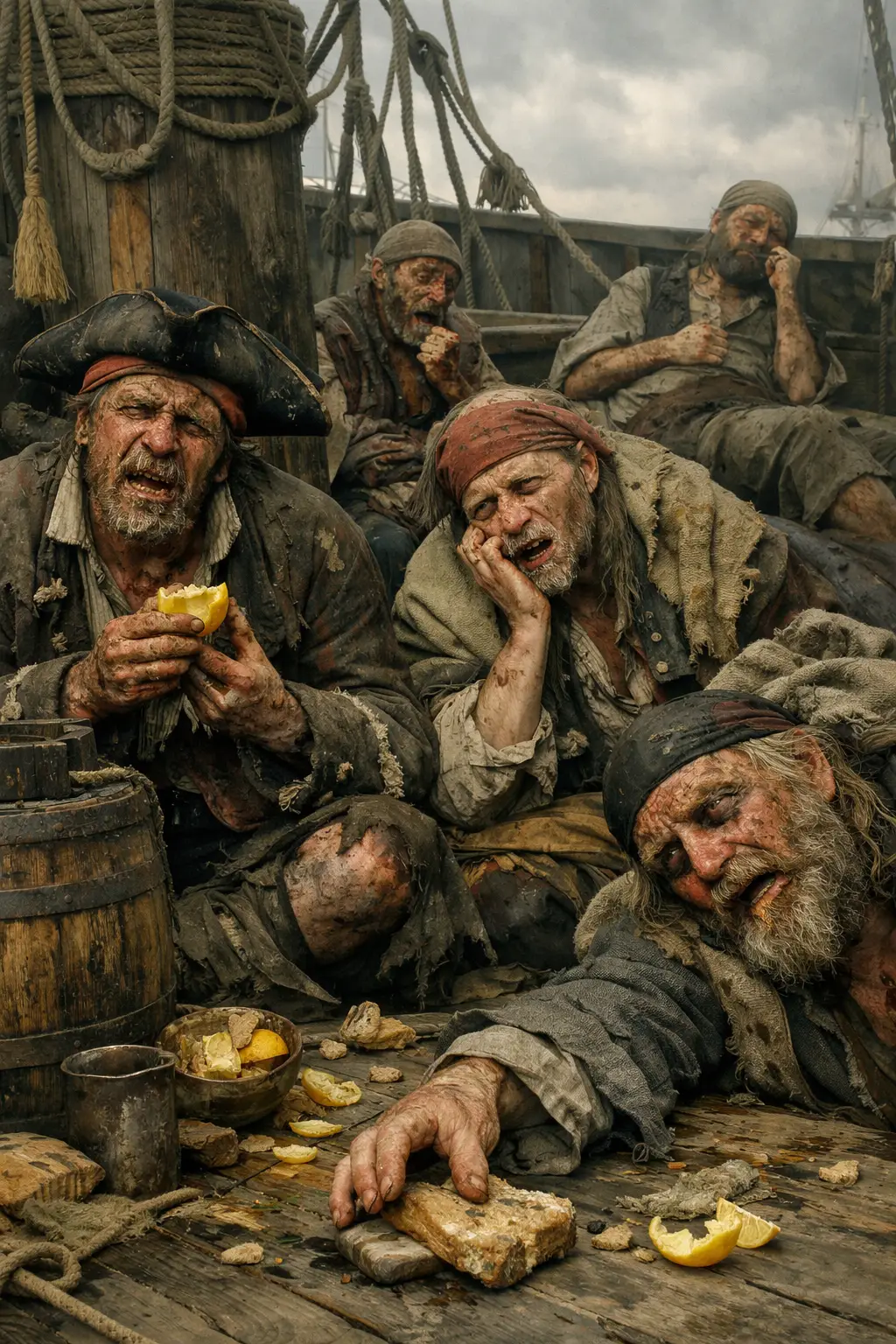 Scurvy was common among pirates between the 16th and 18th centuries (ChatGPT)