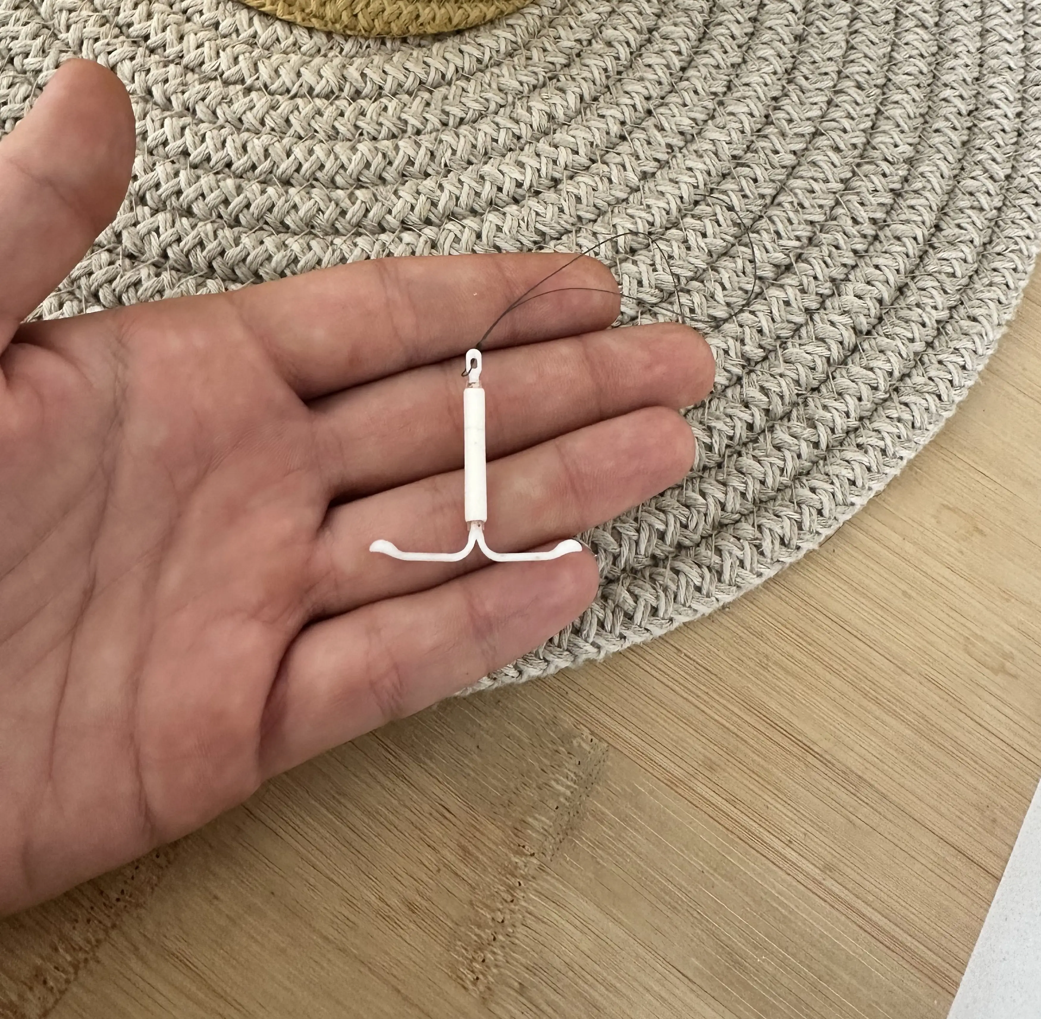 Kierra was 'shocked' at how easy she found it to remove her coil at home in her bedroom using just her fingers. (Kennedy)