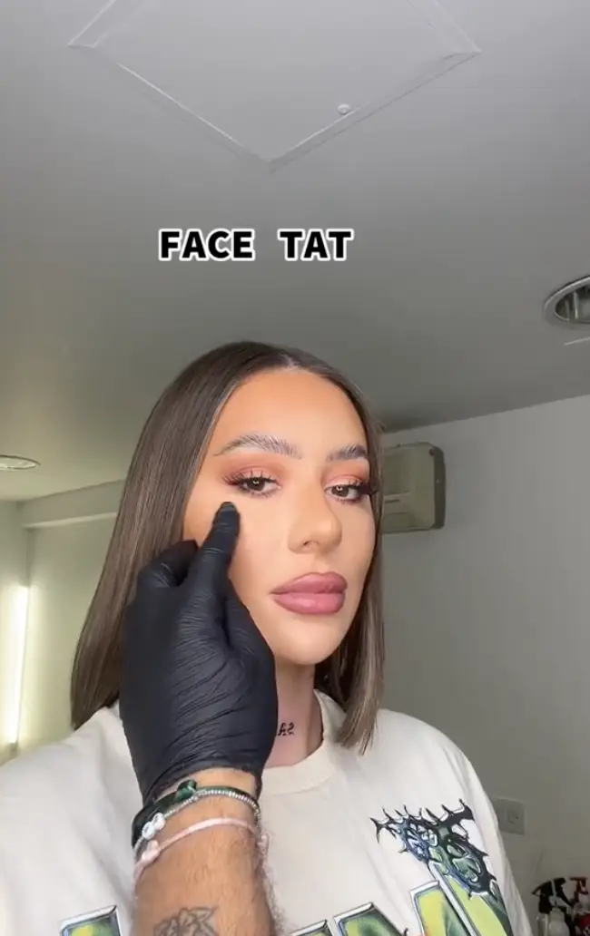 TOWIE's Demi Sims shocked fans with her 'face tattoos'.