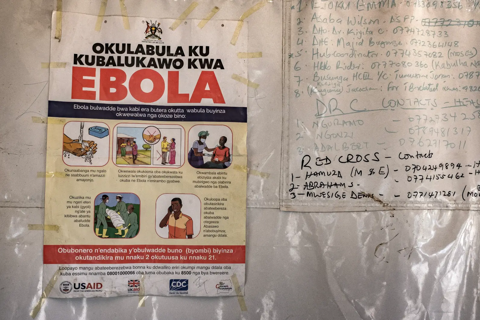At least 131 deaths and more than 500 suspected cases have been reported in the ongoing Ebola outbreak (Badru Katumba / AFP via Getty Images)