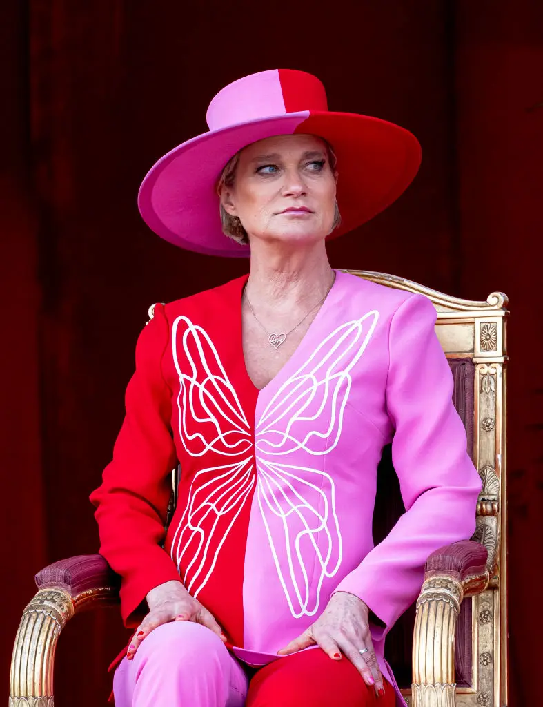 Princess Delphine of Belgium explained how she relates to Harry (Patrick van Katwijk /GC Images)