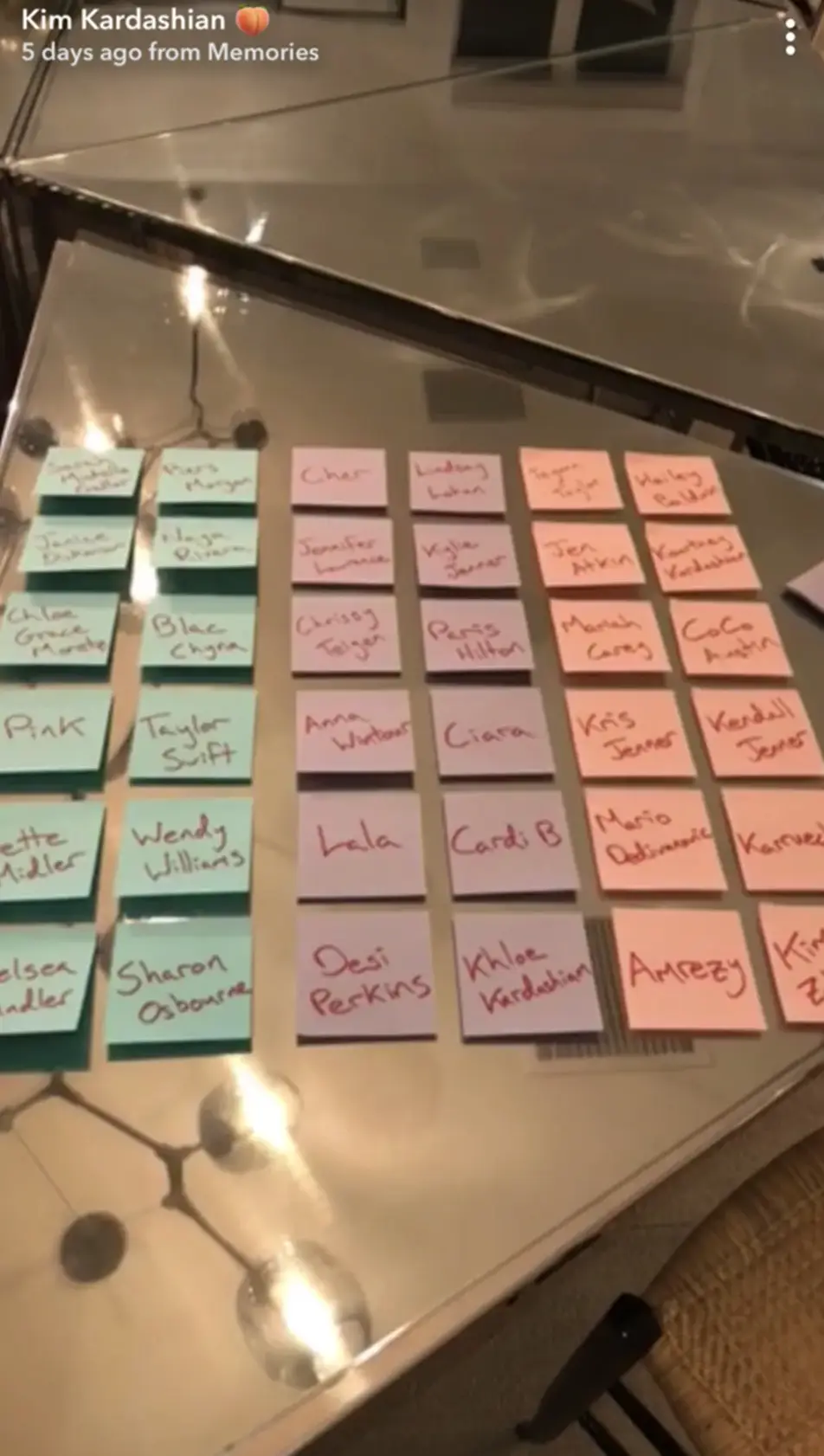 Kardashian posted the move on her snapchat in 2018 (@kimkardashian/Snapchat)