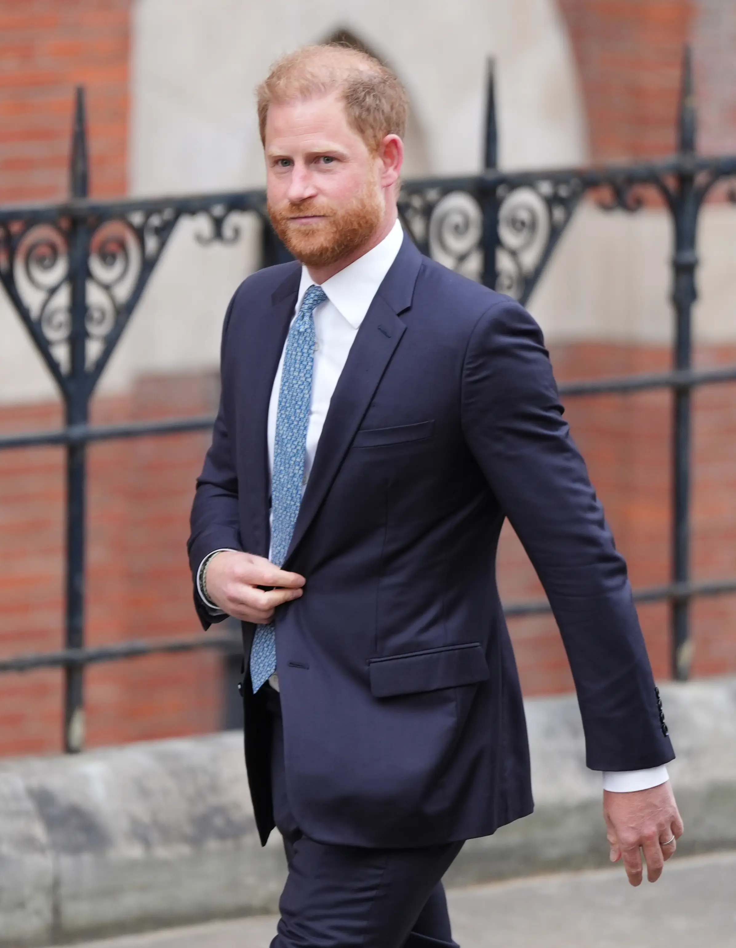 Harry leaving the Royal Courts of Justice last month (PA)