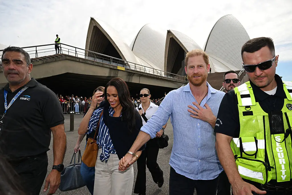 Images from the event show that the crowd was kept behind a barricade (SAEED KHAN/Getty Images)